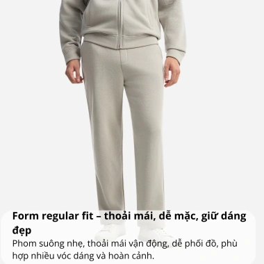 Bộ nỉ nam khóa kéo Phan Nguyễn cao cấp, mềm mịn, giữ ấm tốt, fit, 799.000 VND