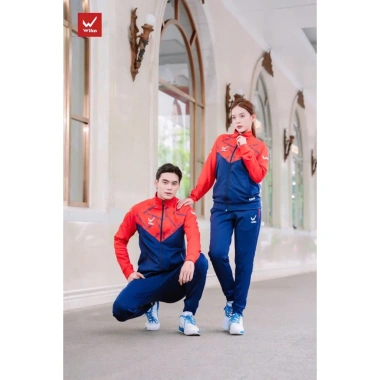Bộ Nỉ Thể Thao Nam Nữ Wika Moza Suvec Chính Hãng - Dài Tay Thu Đông Cao Cấp, Giữ Ấm, Giá chỉ 580.000 VND