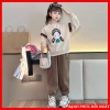 Bộ nỉ thu đông bé gái size 18-52kg mẫu Búp bê, nỉ dày dặn, set dài tay, chỉ 95k