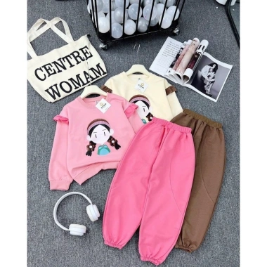 Bộ nỉ thu đông bé gái size 18-52kg mẫu Búp bê, nỉ dày dặn, set dài tay, chỉ 95k 4 Bộ nỉ thu đông bé gái size 18-52kg mẫu Búp bê, nỉ dày dặn, set dài tay, chỉ 95k 4
