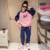 Bộ nỉ thu đông bé gái size 18-52kg mẫu Búp bê, nỉ dày dặn, set dài tay, chỉ 95k 15