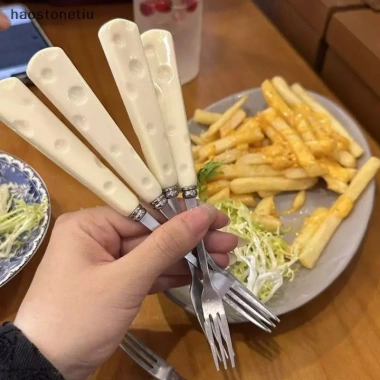 Bộ Nĩa Thép Không Gỉ 304 NS 3-6-10 Chiếc Đa Năng Trái Cây, Bánh, Salad Nhà Bếp