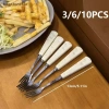Bộ Nĩa Thép Không Gỉ 304 NS 3-6-10 Chiếc Đa Năng Trái Cây, Bánh, Salad Nhà Bếp 9