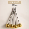 Bộ nĩa trái cây thép không gỉ gia đình kèm lọ đựng bánh tráng, an toàn cho trẻ 9