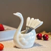 Bộ nĩa trái cây thiên nga 304 - Bể chứa thép không gỉ, nhẹ sang, chỉ 248.408đ 5