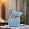 Bộ nĩa trái cây thiên nga 304 - Bể chứa thép không gỉ, nhẹ sang, chỉ 248.408đ 6