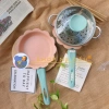 Bộ nồi chảo ăn dặm cho bé men đá chống dính hình hoa cao cấp kèm xửng hấp giảm 23% 3