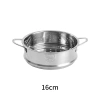 Bộ nồi chảo ăn dặm men đá chống dính dùng cho bếp gas, từ, điện kèm chảo và xửng hấp inox - giá 69.000 9