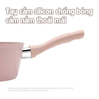 Bộ Nồi Chảo Chống Dính Cao Cấp 16cm Vân Đá Hoa Cương Hồng Đáy Từ – Dùng Mọi Loại Bếp, Giá 149.000₫ 7