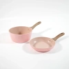 Bộ Nồi Chảo Chống Dính Cao Cấp 16cm Vân Đá Hoa Cương Hồng Đáy Từ – Dùng Mọi Loại Bếp, Giá 149.000₫ 8