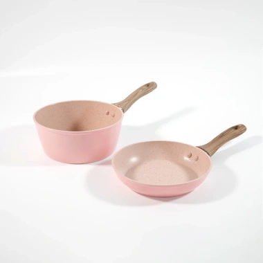 Bộ Nồi Chảo Chống Dính Cao Cấp 16cm Vân Đá Hoa Cương Hồng Đáy Từ – Dùng Mọi Loại Bếp, Giá 149.000₫ 8