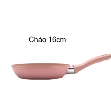 Bộ Nồi Chảo Chống Dính Cao Cấp 16cm Vân Đá Hoa Cương Hồng Đáy Từ – Dùng Mọi Loại Bếp, Giá 149.000₫ 10
