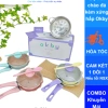 Bộ Nồi Chảo Đá Okby 16cm cho Bé Ăn Dặm - Đa năng, dùng được bếp từ, kèm xửng hấp - Giá chỉ 170.000₫
