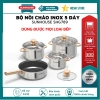 Bộ nồi chảo inox 5 đáy Sunhouse SHG789 – Dùng mọi bếp, kính cường lực – Giá 675.000₫ 2