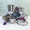Bộ Nồi Chảo Inox 5 Món 5 Lớp Hàn Quốc GUME - Nắp Kính, Dùng Bếp Từ, Tặng Lót Bếp - Giá 1.640.000 VND 2