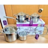 Bộ Nồi Chảo Inox 5 Món 5 Lớp Hàn Quốc GUME - Nắp Kính, Dùng Bếp Từ, Tặng Lót Bếp - Giá 1.640.000 VND 7