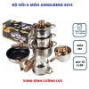 Bộ Nồi Đức INOX 304 Nồi Chảo và Vung Kính Cao Cấp Bảo Hành 12 Tháng Dùng Mọi Loại Bếp Giá Ưu Đãi 806.000 5