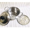 Bộ Nồi Inox 21cm kèm Khay Hấp Cách Thủy chuyên Hấp Bánh Bao, Xôi, Giá chỉ 79.000đ 2
