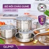 Bộ Nồi Inox 5 Đáy GUME GMPPS-2.201 - Inox 304, Dùng Mọi Loại Bếp, BH 12 Tháng 2