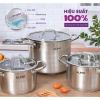 Bộ Nồi Inox 5 Đáy GUME GMPPS-2.201 - Inox 304, Dùng Mọi Loại Bếp, BH 12 Tháng 4