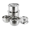 Bộ Nồi Inox 5 Món Đáy Dày Cao Cấp, Không Quai, Dùng Cho Mọi Bếp – 61.600₫ 5