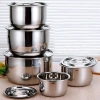 Bộ Nồi Inox 5 Món Đáy Dày Cao Cấp, Không Quai, Dùng Cho Mọi Bếp – 61.600₫ 6
