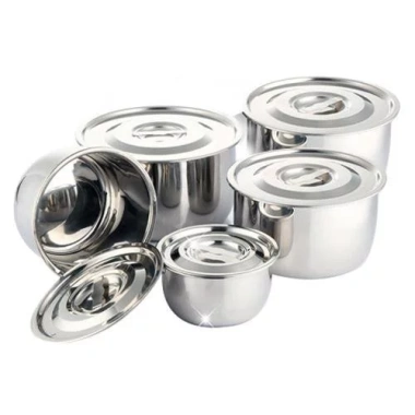 Bộ nồi inox 5 món My House 16-24cm - Giá sỉ, đa năng, FSL T6V6 N, chỉ 131.543₫