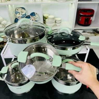 Bộ nồi KOSTCOR 9 đáy và 5 nồi chảo cao cấp, dùng mọi loại bếp, giảm giá 1,099,000 VND 3