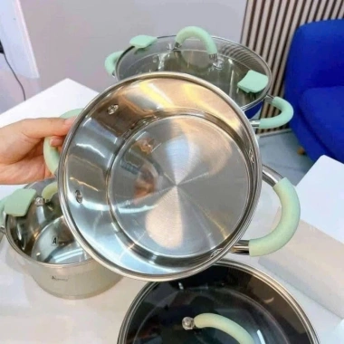 Bộ nồi KOSTCOR 9 đáy và 5 nồi chảo cao cấp, dùng mọi loại bếp, giảm giá 1,099,000 VND 6