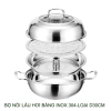 Bộ nồi lẩu hơi & hấp đa năng inox 304 D30-32cm, đáy 3 lớp siêu bền, dùng cho bếp từ - Giá ưu đãi 533.940 VND 2
