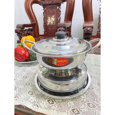 Bộ nồi lẩu TD Inox cao cấp 20-22-24-26cm - bền, chịu nhiệt, giảm giá 158.500₫