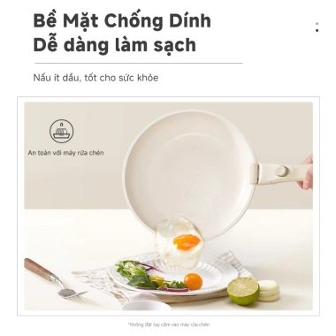 Bộ nồi Simplus x INSSA 2 món tháo rời chảo chiên 24cm nồi sữa 18cm chống dính giá 1.099.000đ