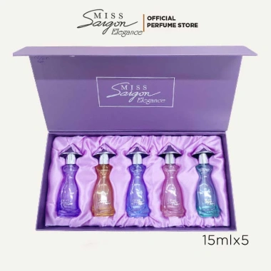 Bộ nước hoa Miss Sài Gòn Elegance 15ml 5 chai - Giá 1.150.000 VND, hương tinh tế