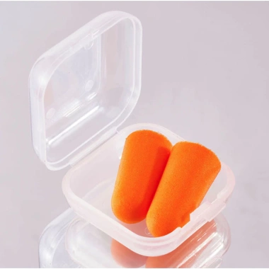 Bộ Nút Bịt Tai Chống Ồn, Chống Nước Đa Sắc, Hộp Nhựa Tái Dùng – Phù hợp đi máy bay, học tập 15.000đ