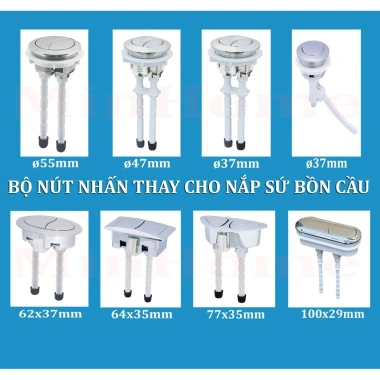 Bộ Nút Nhấn & Tay Gạt Cho Bộ Xả Bồn Cầu - Giá ưu đãi 29.000đ, dễ lắp đặt