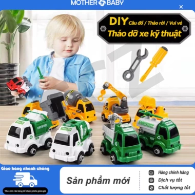 Bộ ô tô lắp ráp trẻ em 4 mẫu vàng đỏ - Mô hình xe công trình xây dựng kèm vít vặn, giá ưu đãi 111.198₫ 3 Bộ ô tô lắp ráp trẻ em 4 mẫu vàng đỏ - Mô hình xe công trình xây dựng kèm vít vặn, giá ưu đãi 111.198₫ 3