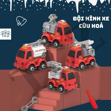 Bộ ô tô lắp ráp trẻ em 4 mẫu vàng đỏ - Mô hình xe công trình xây dựng kèm vít vặn, giá ưu đãi 111.198₫ 8 Bộ ô tô lắp ráp trẻ em 4 mẫu vàng đỏ - Mô hình xe công trình xây dựng kèm vít vặn, giá ưu đãi 111.198₫ 8