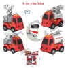 Bộ ô tô lắp ráp trẻ em 4 mẫu vàng đỏ - Mô hình xe công trình xây dựng kèm vít vặn, giá ưu đãi 111.198₫ 9