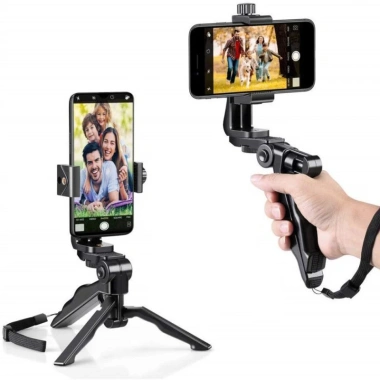 Bộ ổn định cầm tay Tripod - Chân máy điện thoại điều chỉnh, giá ưu đãi 86.203 VND