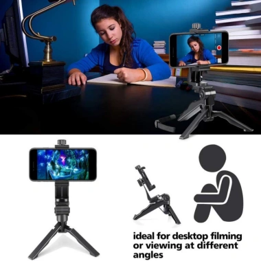 Bộ ổn định cầm tay Tripod - Chân máy điện thoại điều chỉnh, giá ưu đãi 86.203 VND