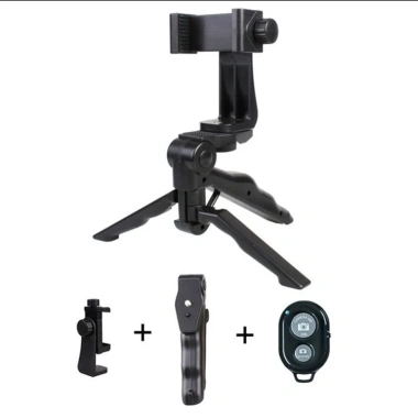 Bộ ổn định cầm tay Tripod - Chân máy điện thoại điều chỉnh, giá ưu đãi 86.203 VND