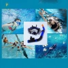Bộ ống thở toàn mặt kính lặn biển sâu - Kính cường lực, khô, phù hợp người lớn, giá ưu đãi 187,220₫ 4