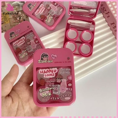 Bộ ốp lưng Mini Eshylala cho bé gái - Hộp lưu trữ ống kính du lịch di động, dễ thương, giảm giá 22% 4