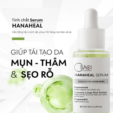 Bộ Osaci giảm mụn thâm sẹo, dưỡng trắng da, tăng collagen Serum 20ml + Kem 20g, giảm 20%