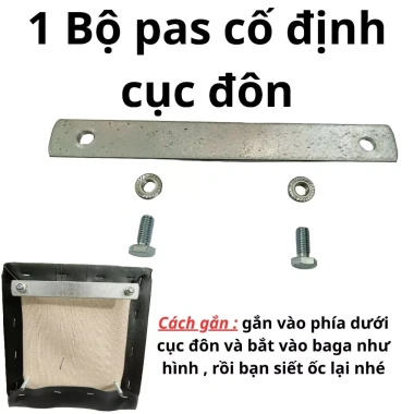 Bộ Pas Rời Cố Định Cục Đôn Cho Baga Xe Máy - Độ Bền Cao, Dễ Lắp Đặt, Giá Khuyến Mãi 20.400 VND Bộ Pas Rời Cố Định Cục Đôn Cho Baga Xe Máy - Độ Bền Cao, Dễ Lắp Đặt, Giá Khuyến Mãi 20.400 VND