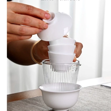 Bộ Pha Trà Lưu Động Du Lịch Đa Năng 6 Món, Bao Đựng Sứ Cảnh Đức Trấn, Giá ưu đãi 179.000 VND 5
