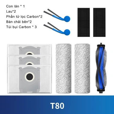 Bộ Phận Thay Thế Ecovacs T80: Con Lăn, Bàn Chải, Lọc HEPA, Túi Bụi, Cây Lau Sàn - 65.205₫ 7
