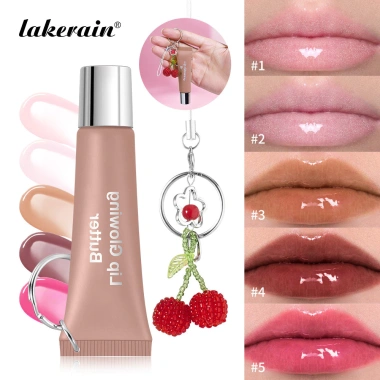 Bơ phát sáng môi 10ml + mặt dây chuyền anh đào - Son dưỡng ẩm lâu trôi, quà tặng 3