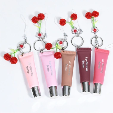 Bơ phát sáng môi 10ml + mặt dây chuyền anh đào - Son dưỡng ẩm lâu trôi, quà tặng 8
