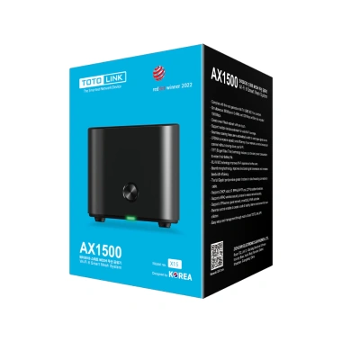Bộ phát Wi-Fi Mesh Wi-Fi 6 AX1.500 TOTOLINK X15 1-Pack - Băng tần kép, Gigabit, phủ sóng nhanh, giá ưu đãi 1,499,000₫ 2